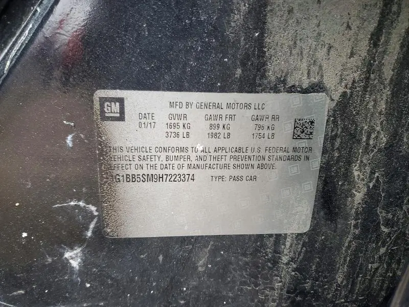 2017 CHEVROLET CRUZE LS  