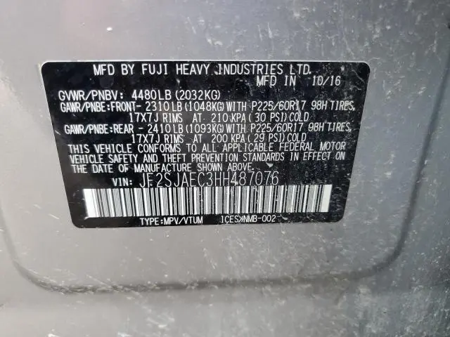 2017 SUBARU FORESTER 2.5I PREMIUM  