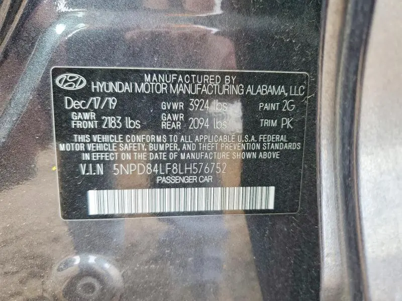 2020 HYUNDAI ELANTRA VALUE EDITION  