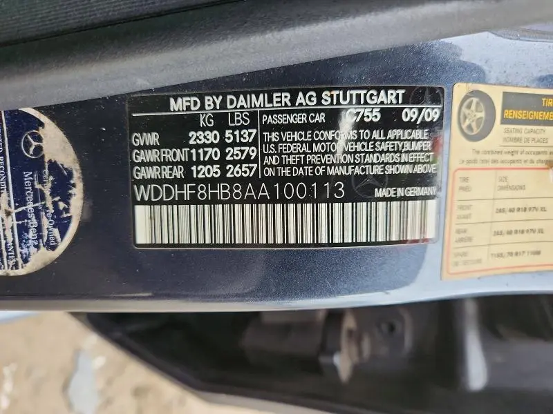 2010 MERCEDES-BENZ E 350 4MATIC  