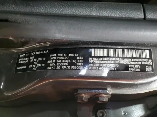 2016 JEEP RENEGADE LATITUDE  