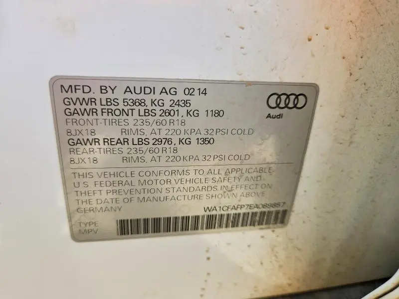 2014 AUDI Q5 PREMIUM  