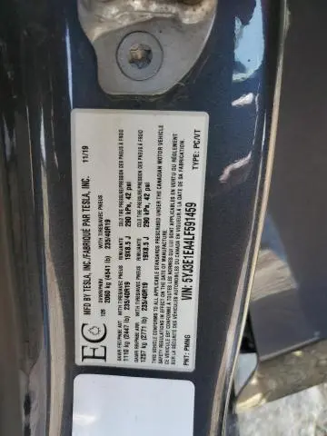 2020 TESLA MODEL 3   