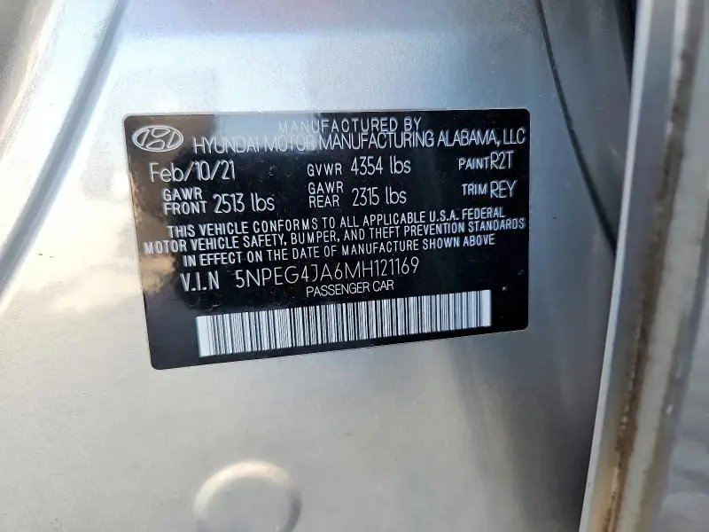 2021 HYUNDAI SONATA SE  