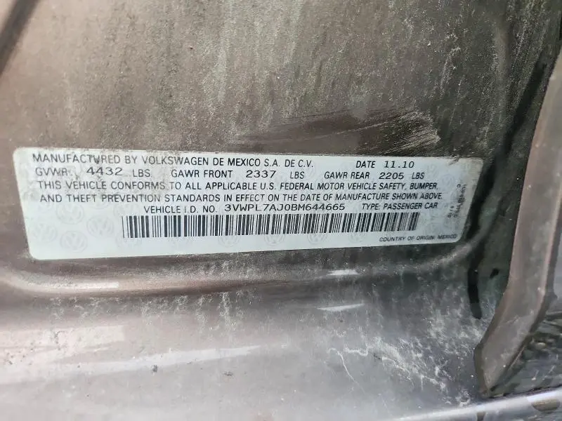 2011 VOLKSWAGEN JETTA TDI  