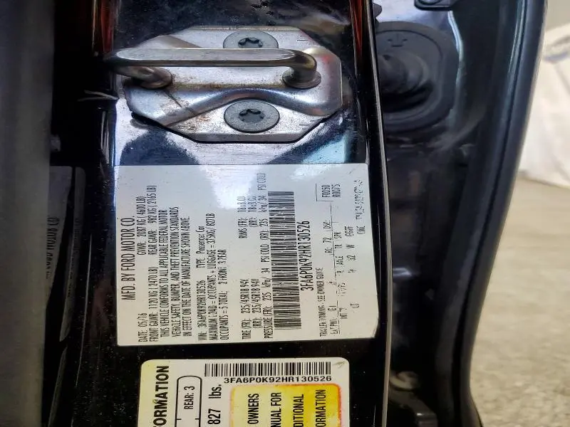 2017 FORD FUSION   