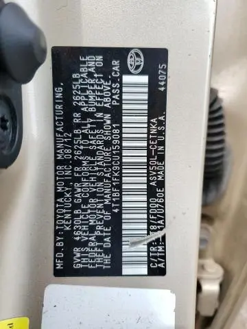 2012 TOYOTA CAMRY BASE  