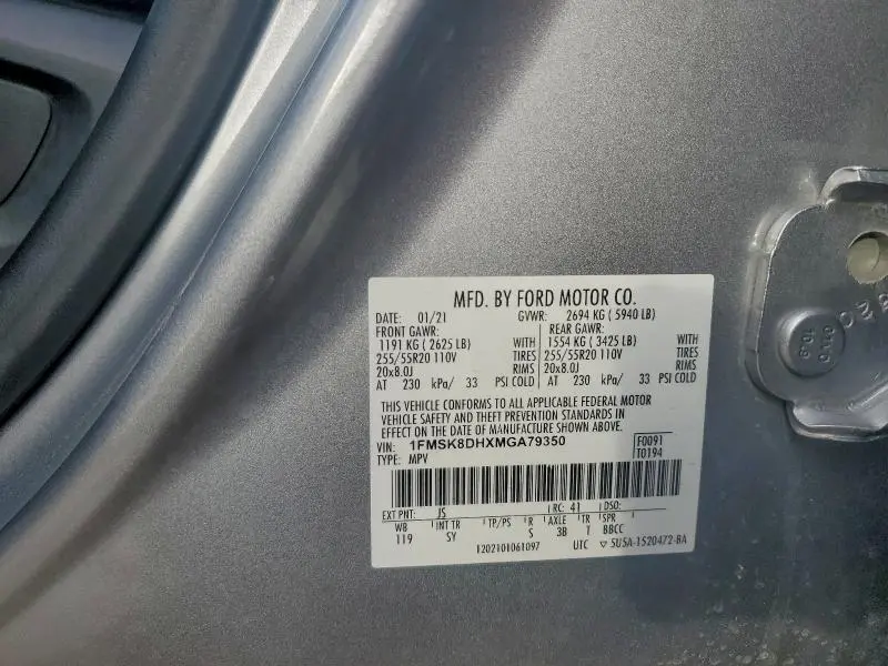 2021 FORD EXPLORER XLT  