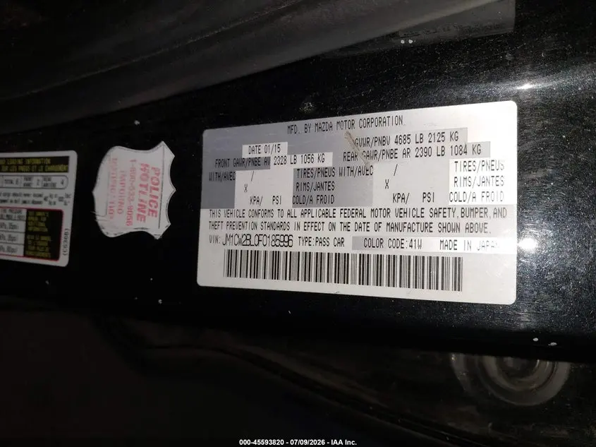 2015 MAZDA MAZDA5 SPORT