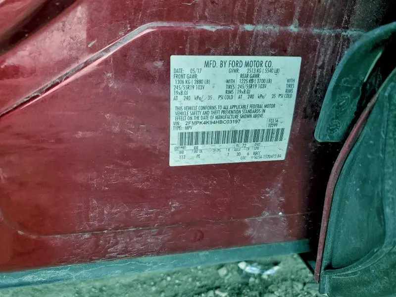 2017 FORD EDGE TITANIUM  