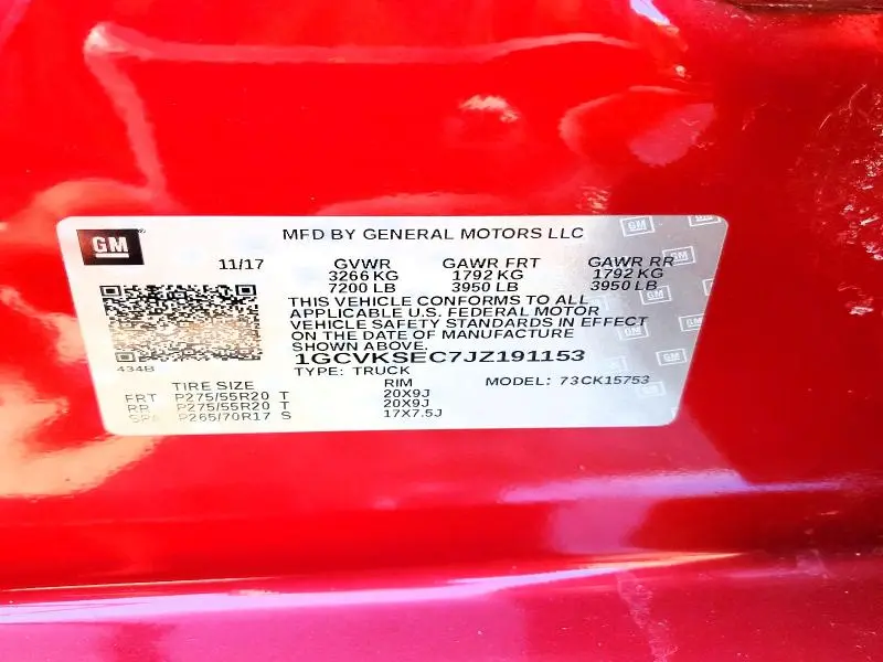 2018 CHEVROLET SILVERADO K1500 LTZ  