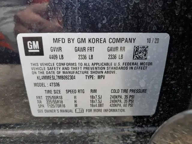 2021 BUICK ENCORE GX SELECT  