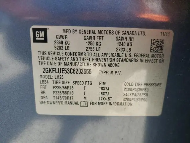 2012 GMC TERRAIN SLT  