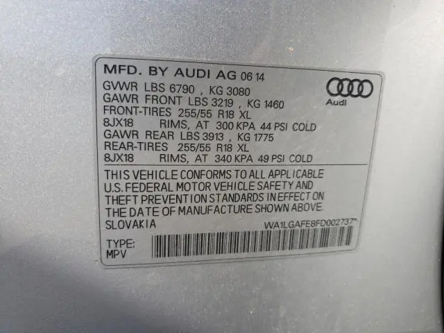 2015 AUDI Q7 PREMIUM PLUS  