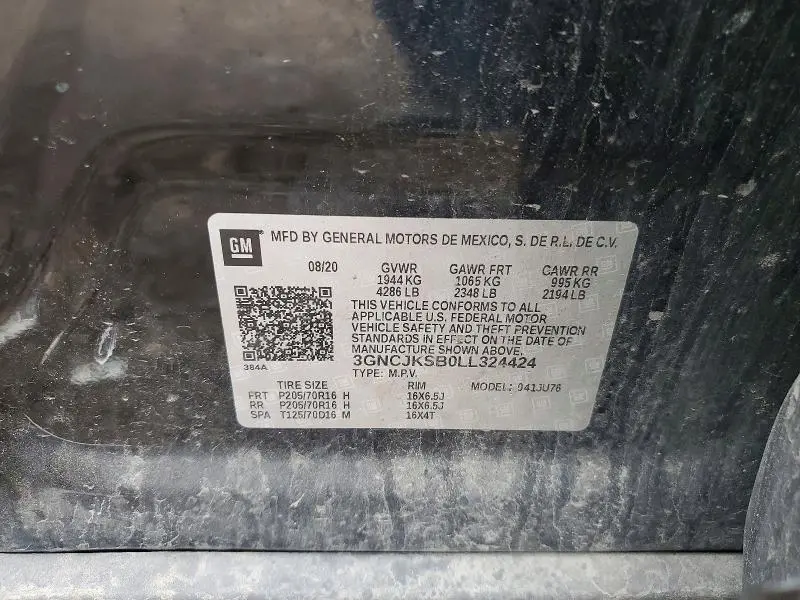 2020 CHEVROLET TRAX LS  