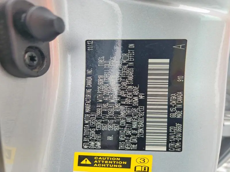 2013 LEXUS RX 350 BASE  