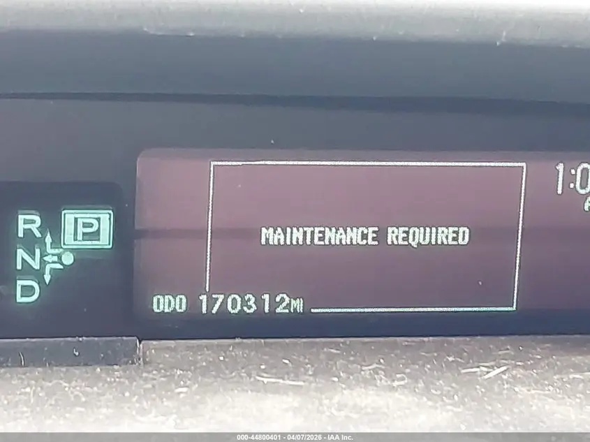 2012 TOYOTA PRIUS FIVE/FOUR/ONE/THREE/TWO