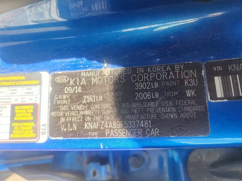 2015 KIA FORTE EX  