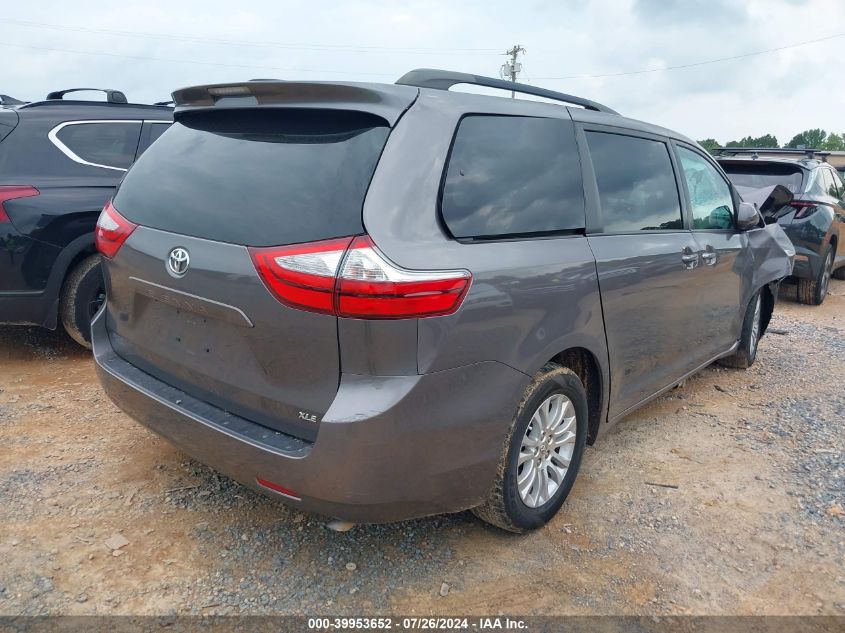 2016 TOYOTA SIENNA XLE 8 PASSENGER