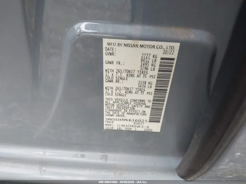 2023 NISSAN FRONTIER PRO-4X 4X4