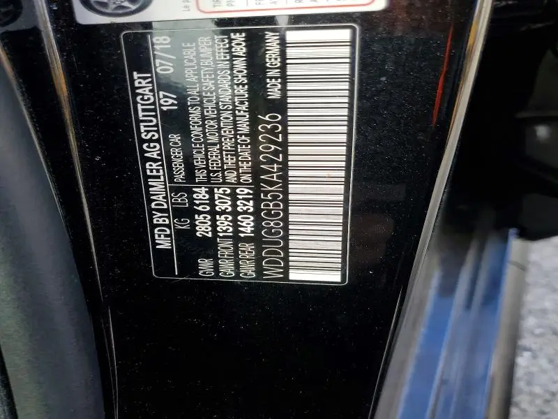 2019 MERCEDES-BENZ S 560 4MATIC  