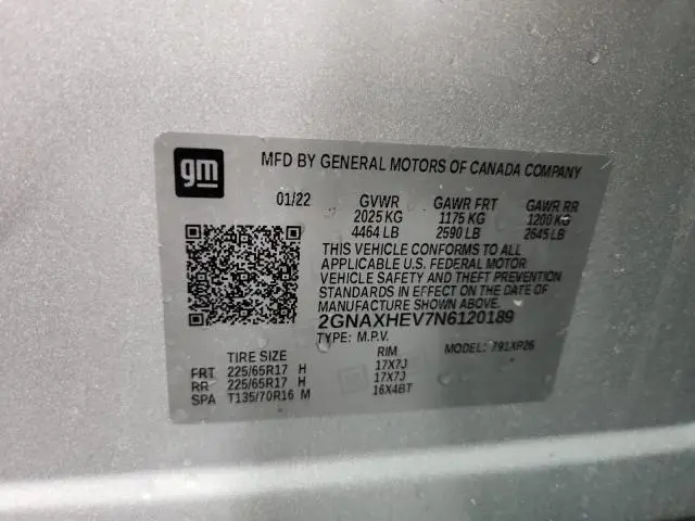 2022 CHEVROLET EQUINOX LS  
