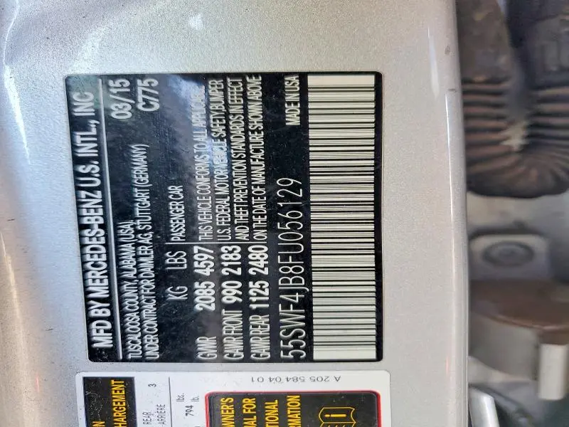 2015 MERCEDES-BENZ C 300  