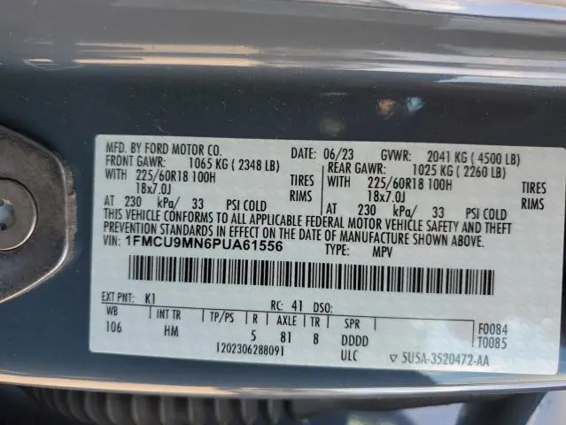 2023 FORD ESCAPE ST LINE  