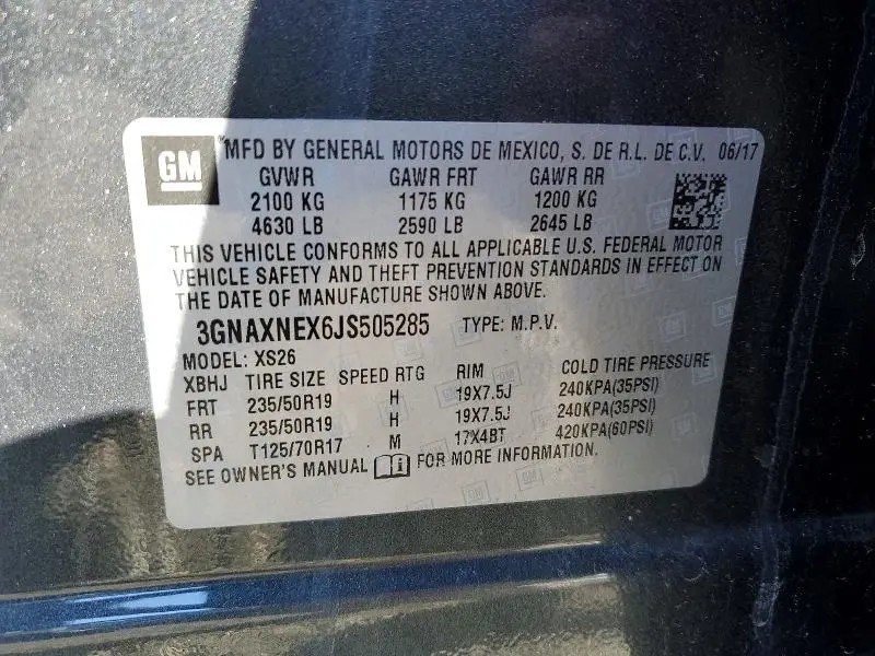 2018 CHEVROLET EQUINOX PREMIER  