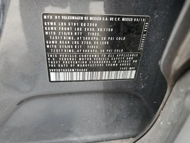 2019 VOLKSWAGEN TIGUAN SE  