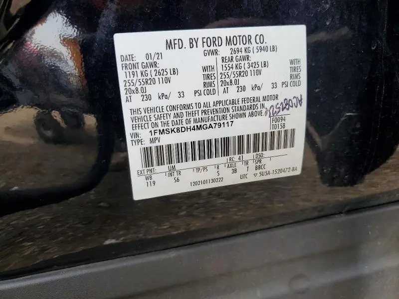 2021 FORD EXPLORER XLT  