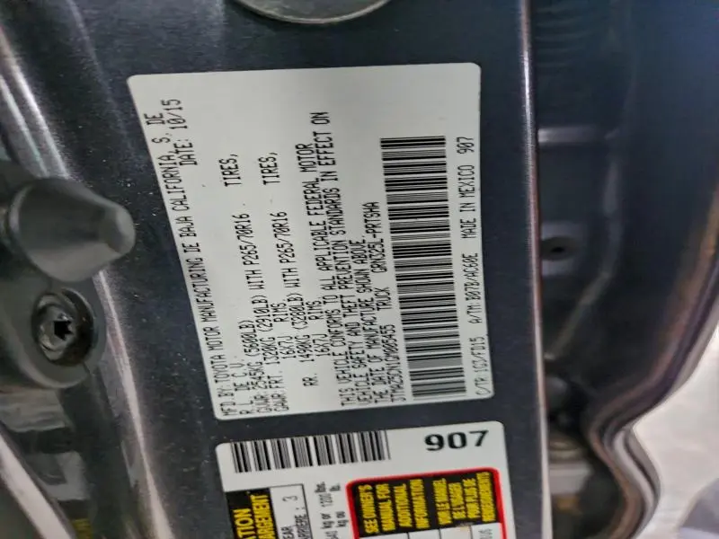 2016 TOYOTA TACOMA DOUBLE CAB  