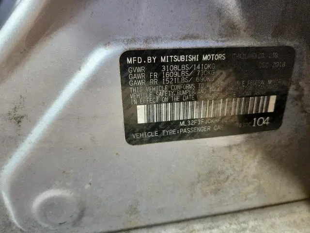 2019 MITSUBISHI MIRAGE G4 ES