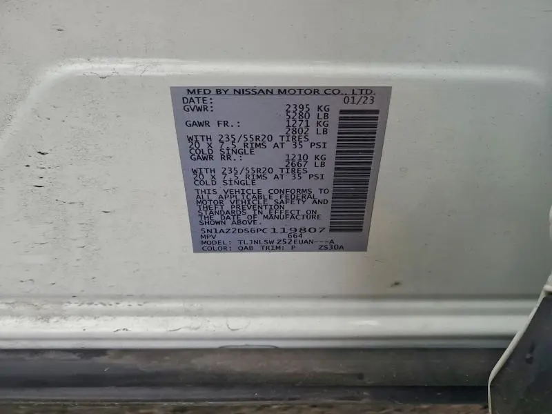 2023 NISSAN MURANO PLATINUM  