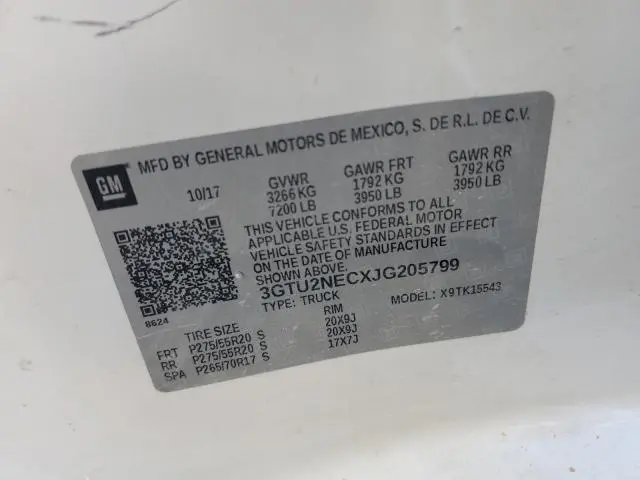 2018 GMC SIERRA K1500 SLT  