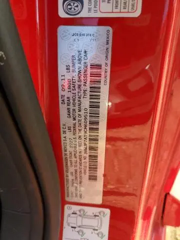 2012 VOLKSWAGEN BEETLE   