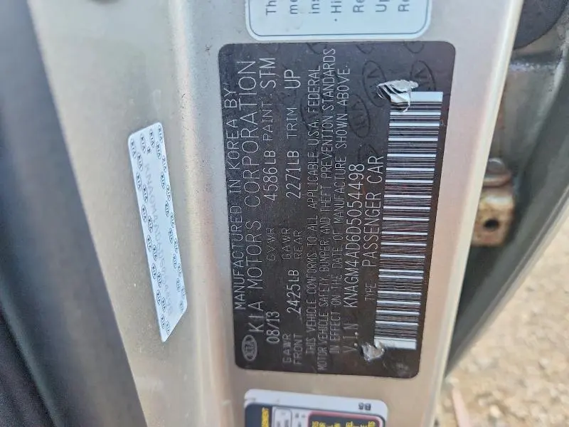 2013 KIA OPTIMA HYBRID  