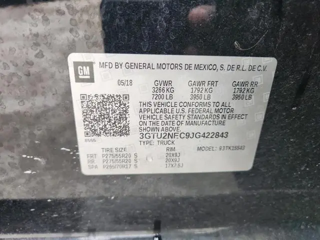 2018 GMC SIERRA K1500 SLT  