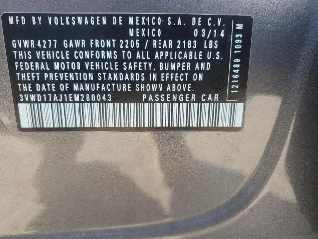 2014 VOLKSWAGEN JETTA SE  