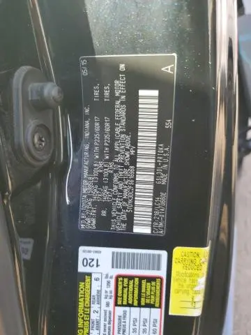 2015 TOYOTA SIENNA XLE 8-PASSENGER  