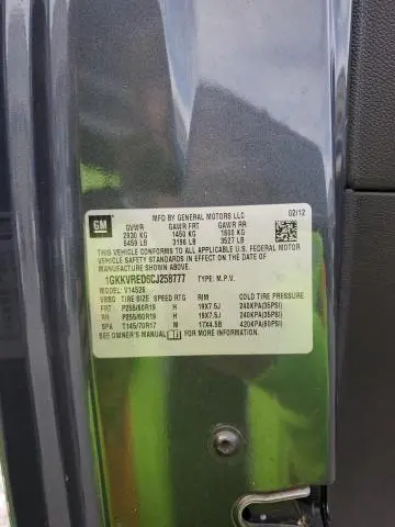 2012 GMC ACADIA SLT-1  