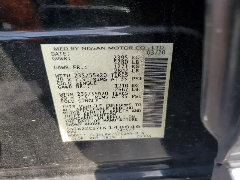 2020 NISSAN MURANO SL  