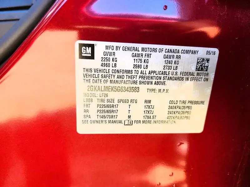 2016 GMC TERRAIN SLE  