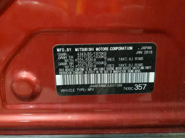 2018 MITSUBISHI OUTLANDER SPORT SEL  