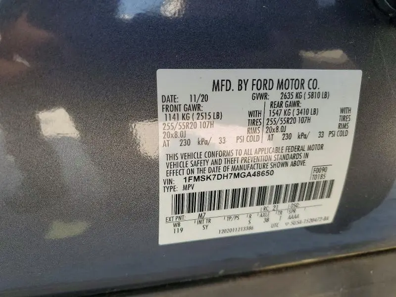 2021 FORD EXPLORER XLT  