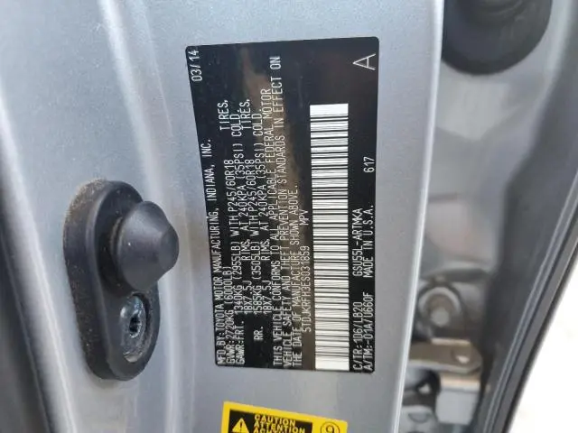 2014 TOYOTA HIGHLANDER XLE  