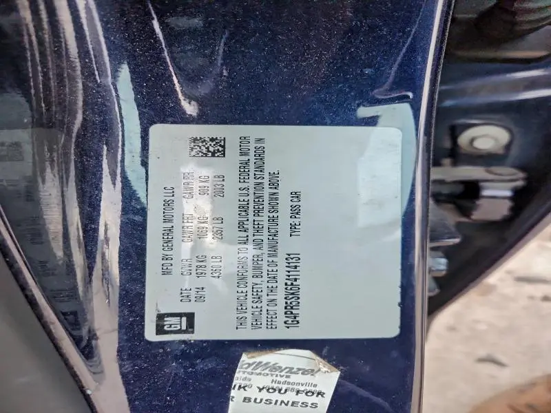 2015 BUICK VERANO CONVENIENCE  