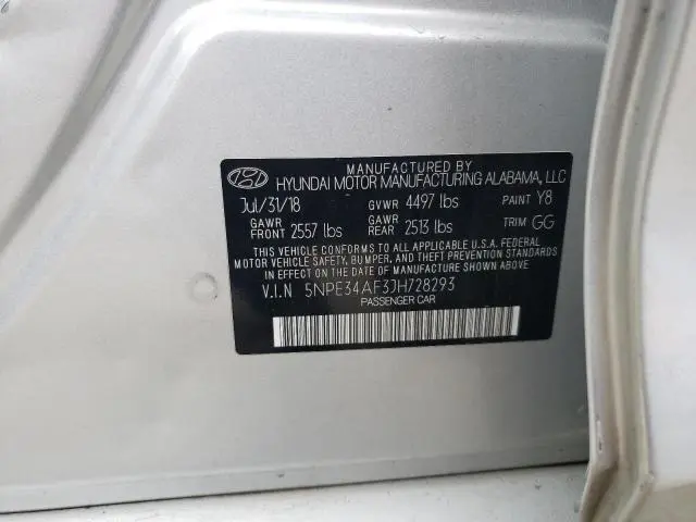 2018 HYUNDAI SONATA SPORT  