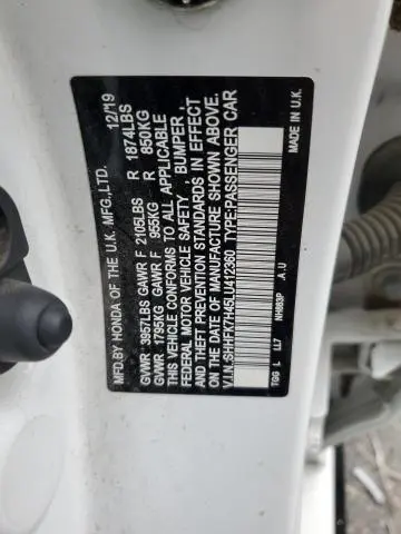 2020 HONDA CIVIC SPORT  