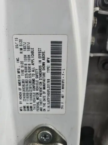 2015 HONDA CROSSTOUR EXL  